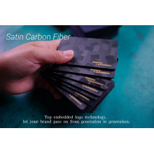 Titular de la fibra de carbono de la tarjeta de identificación de crédito de lujo